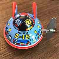 新品　スターシップ　フリクション ブリキ　日本製　昭和レトロ　12個入　UFO Amazon.co.jp: レトロ日本製箱UFO ゼンマイ式 ブリキ : おもちゃ